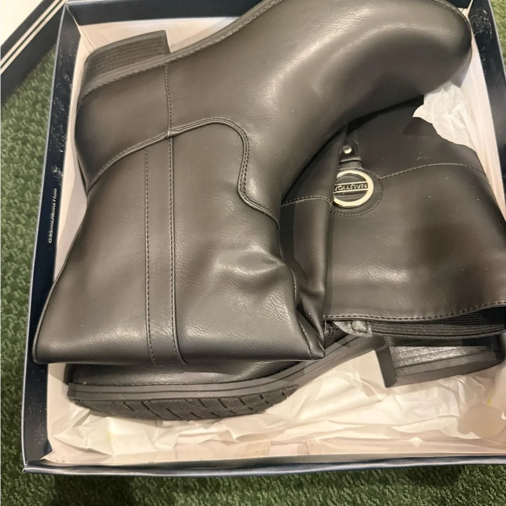Nautica Black Boots size 10 NIB Ginger Lily 2 - Picture 5 of 7